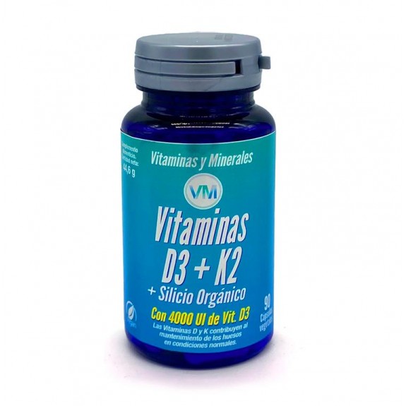 Vitamina D3+K2+Silicio organico 90 capsulas