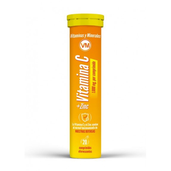 Vitamina C + Zinc efervescent 20 tabletas NutriDx