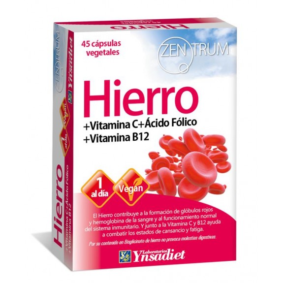 Hierro 45 capsulas Zentrum