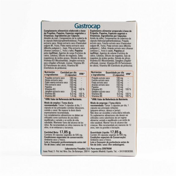Gastrocap 30 capsulas Zentrum