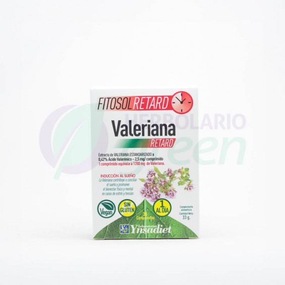 Valeriana 30 comprimidos Fitosol Retard